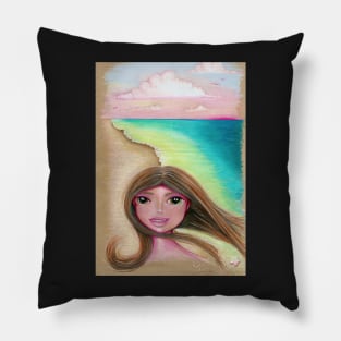 Beach Girl Pillow