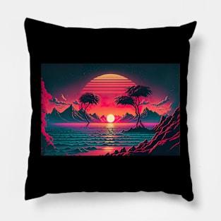 RGB Sunset 3 Pillow