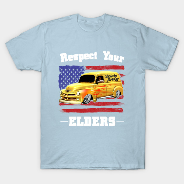 Discover Funny Car Guy - Respect Your Elders Classic Panel Truck - Truck - T-Shirt