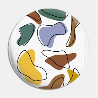 Abstract Colorful Shapes Pin