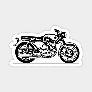 CB77 Bike Sketch Art Magnet