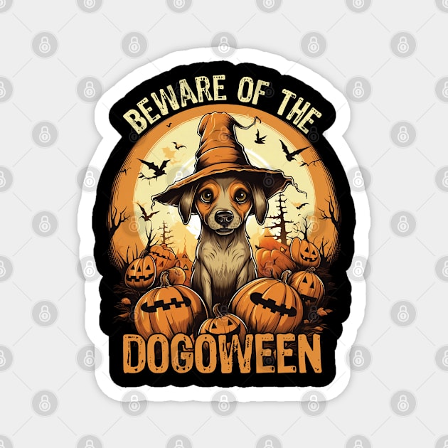 Fur-tastic Halloween Hound Dog Witch Costume Magnet by Rosemat