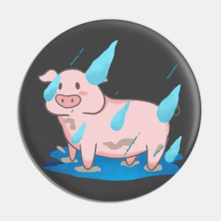 Pig dancing in the rain Pin