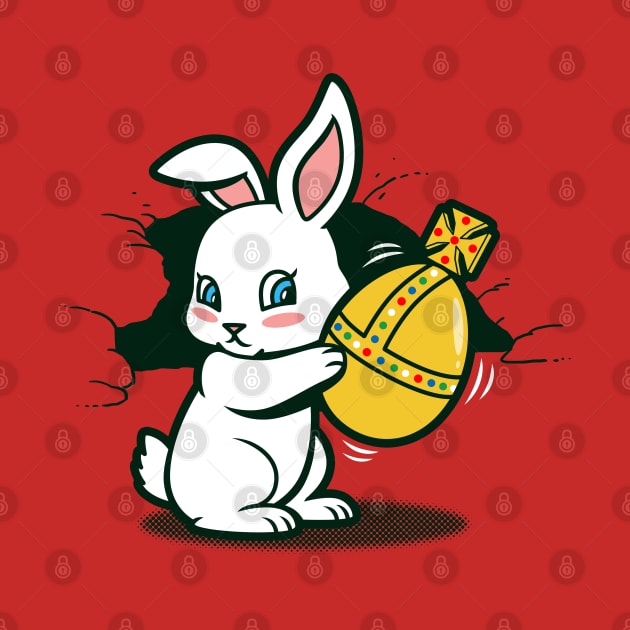 Cute Kawaii Killer Rabbit Easter Bunny Cartoon by BoggsNicolas