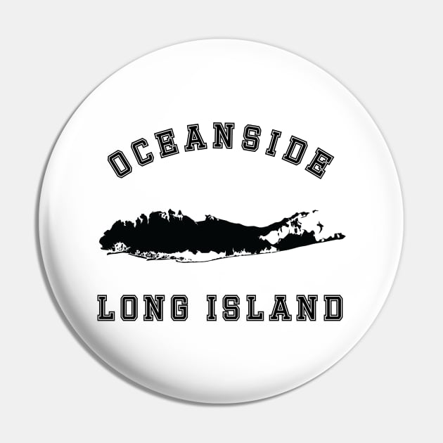 Oceanside (Light Colors) Pin by Proud Town Tees