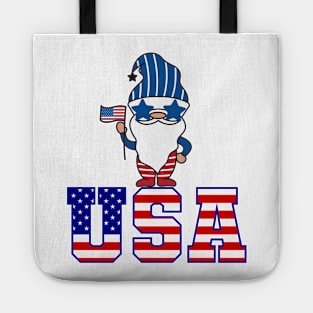 4th of july independent gnome Tote