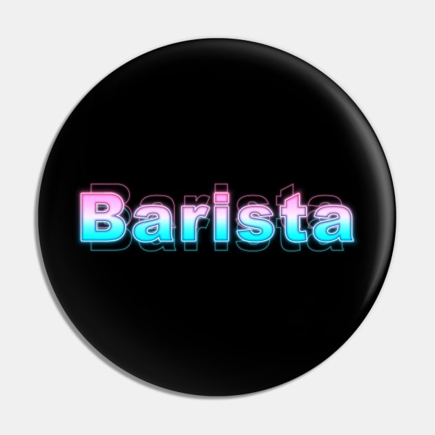 Barista Pin by Sanzida Design