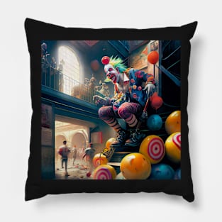 crazy clown&#39;s 02 Pillow