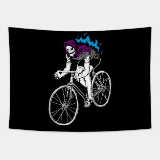 Death skull biker Tapestry