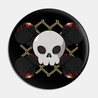 MMA crew Jolly Roger pirate flag (no caption) Pin