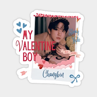 Changbin My Valentine Boy Stray Kids Magnet