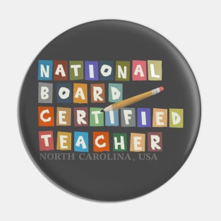 National Board Certified Teacher Version 2.1 North Carolina Pin