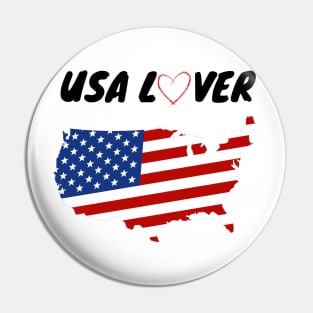 Usa Lover Pin