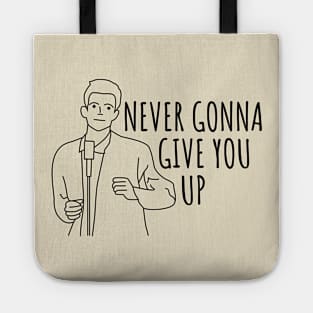 Never Gonna Give You Up Rick Roll Tote