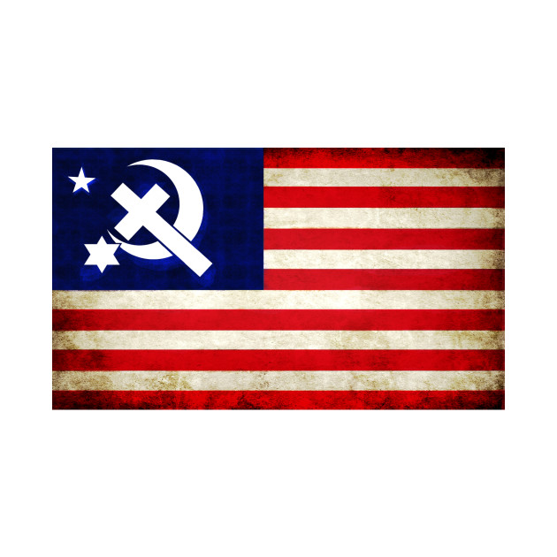 Democratic Socialist Party Flag of America by RockyHay