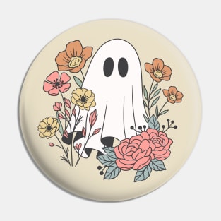 Floral Ghost Pin