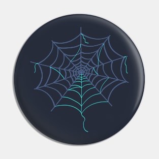 Colorful Spider Web Halloween Pin