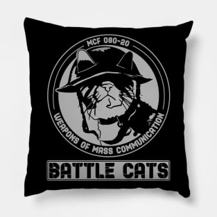 Battle Cats -Gray Pillow