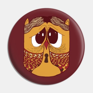 Cute Cartoon Owl Pin