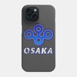 Osaka Prefecture Japanese Symbol Distressed Phone Case