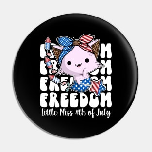 Little miss 4th of July Pin