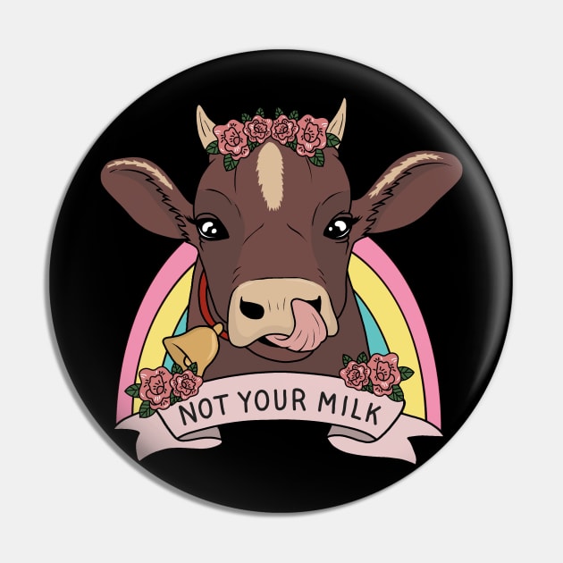 Not your milk Pin by valentinahramov
