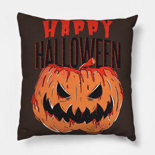 Creepy Halloween Pumkin bloody pumpkin Pillow