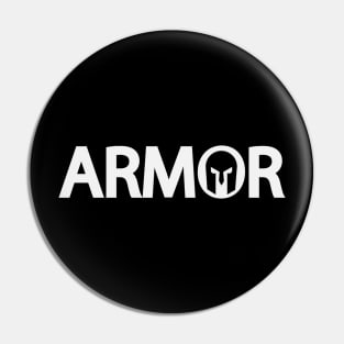 Armor artistic text design Pin