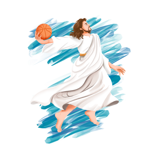 Jesus is playing basket ball Jesus Mug TeePublic