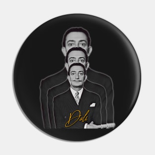 Retro Salvador Dali Fade Tribute Pin