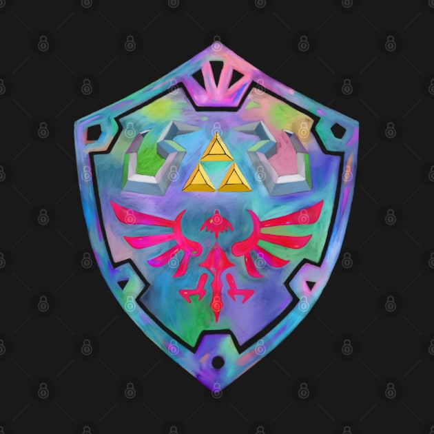 colorful shield by prettyguardianstudio