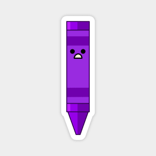 Cute Scared Crayon Magnet