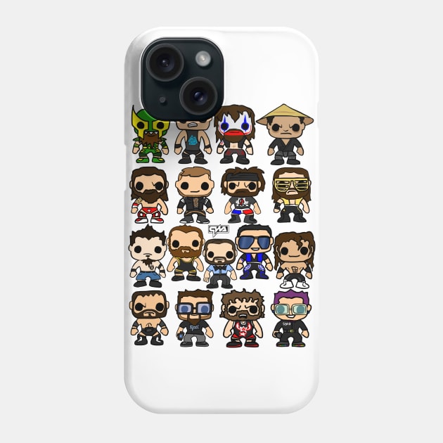 QWA Vinyl Pop-fighters Phone Case by ChewfactorCreative