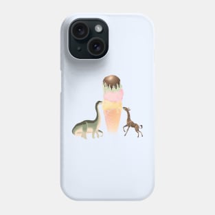 long-necked ice cream social Phone Case