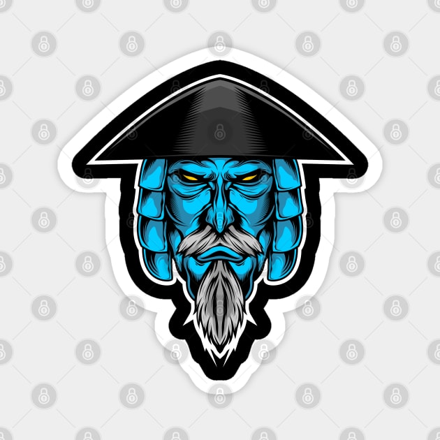 blue samurai Magnet by sugiartoss_