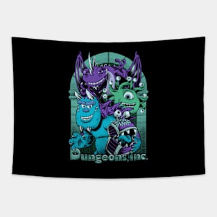 Dungeons, Inc. - RPG Monsters Parody Tapestry