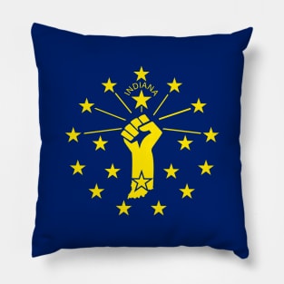 Indiana Power Flag Pillow