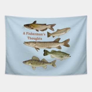 Fisherman's gifts, fishing, wildlife, fish, design Tapestry