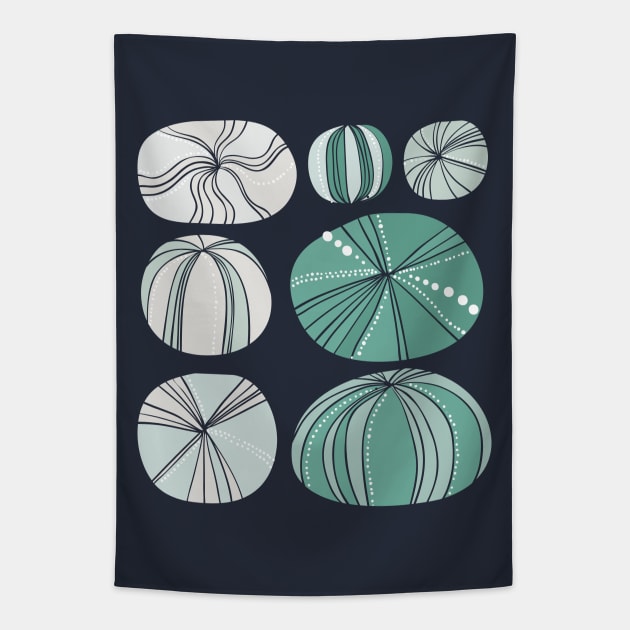 Sea Urchins Tapestry by Rebelform