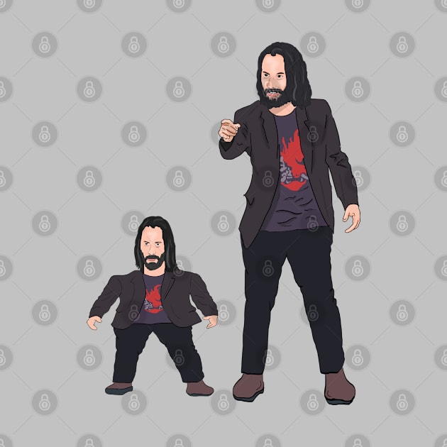 Mini Keanu Reeves & Breathtaking Keanu Reeves Meme by Barnyardy