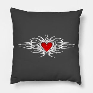 Steel Heart- Name Added: themadartist@live.com Pillow