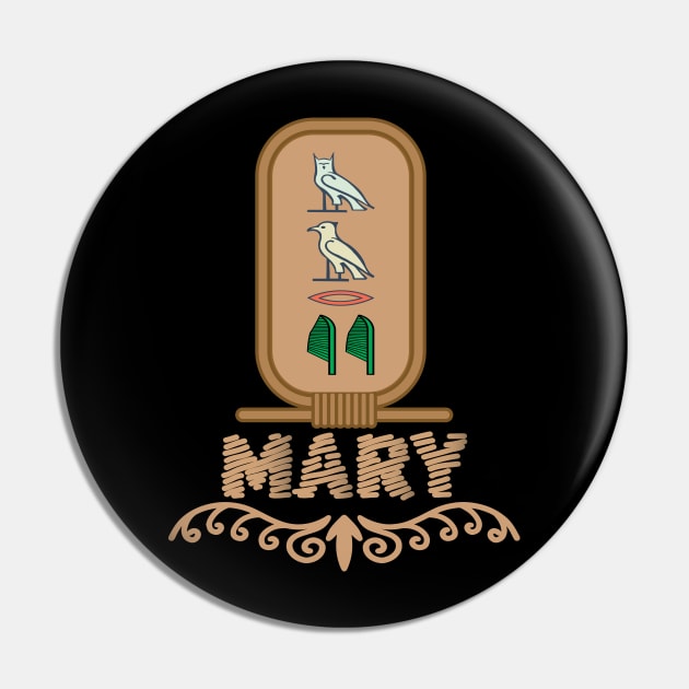 MARY-American names in hieroglyphic letters,  a Khartouch Pin by egygraphics