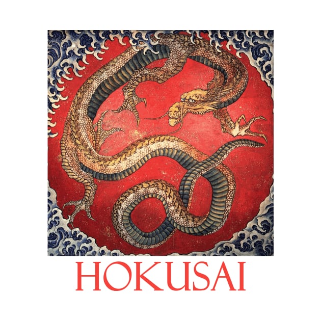 Dragon by Katsushika Hokusai by Naves