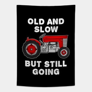 Vintage Tractor, Old And Slow But Still Going Tapestry