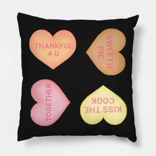 Thanksgiving Conversation Hearts Sticker Pack Pillow