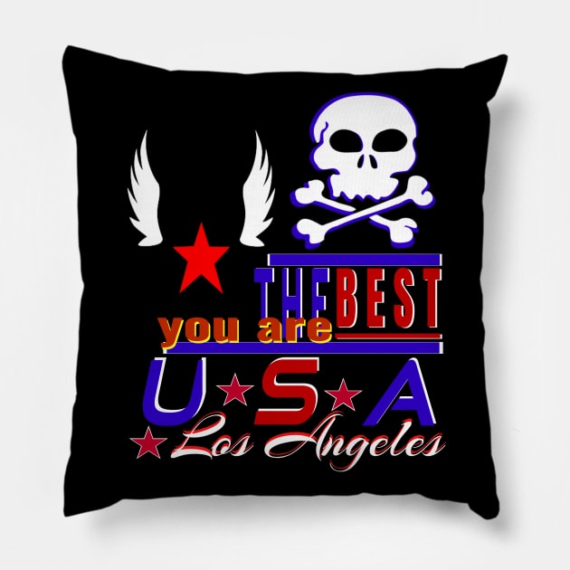 surfing festival in Los Angeles You Are The Best USA Design of sea pirates Pillow by Top-you