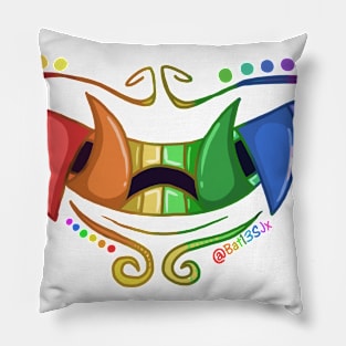 Oni Mouth Rainbow Pillow