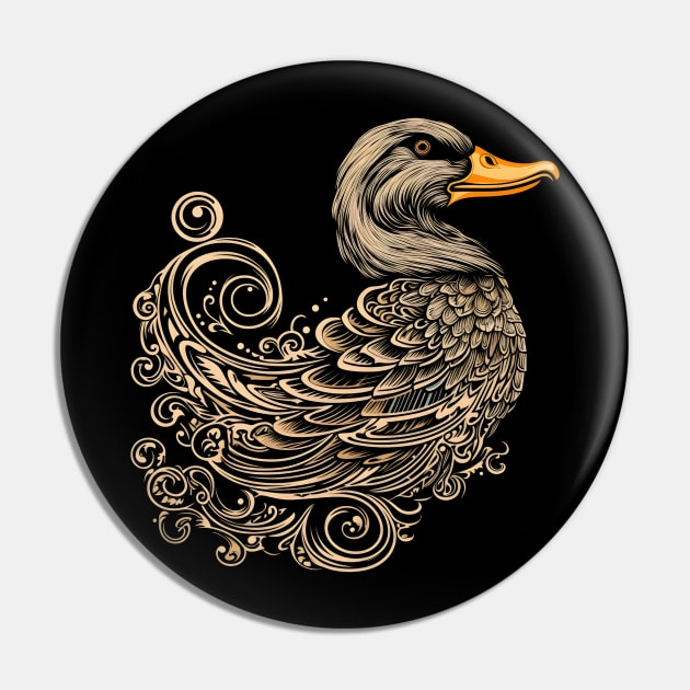 duck lover Pin by vaporgraphic