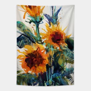 Loose Floral Watercolor #05 Tapestry