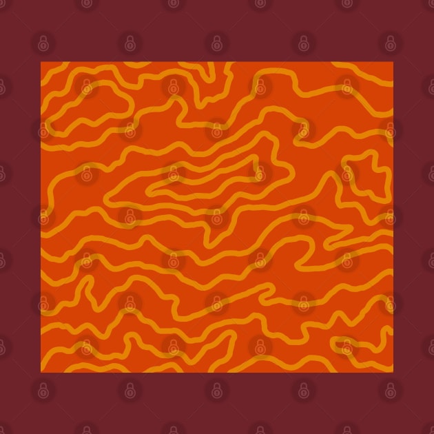 Drip Pattern - Fireplace Red by SpillProofLiquid